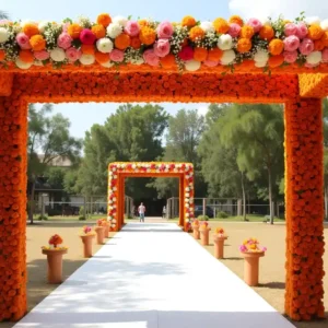 wedding entrance decoration idea