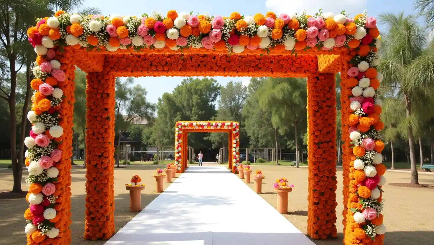 wedding entrance decoration idea