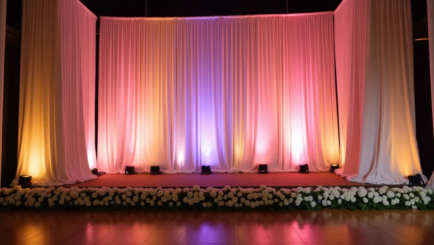 low budget wedding stage decoration