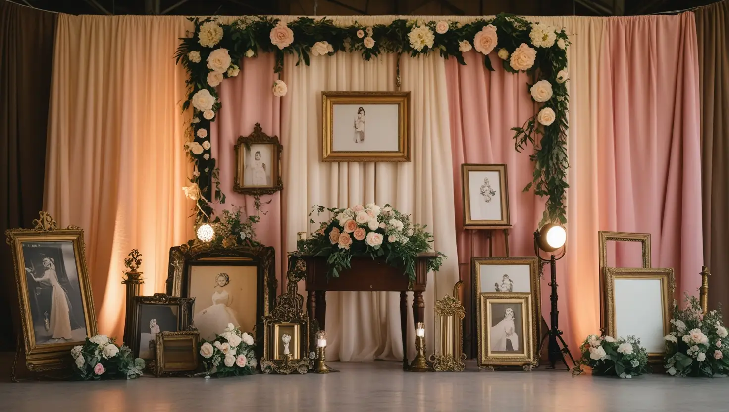 low budget wedding stage decoration