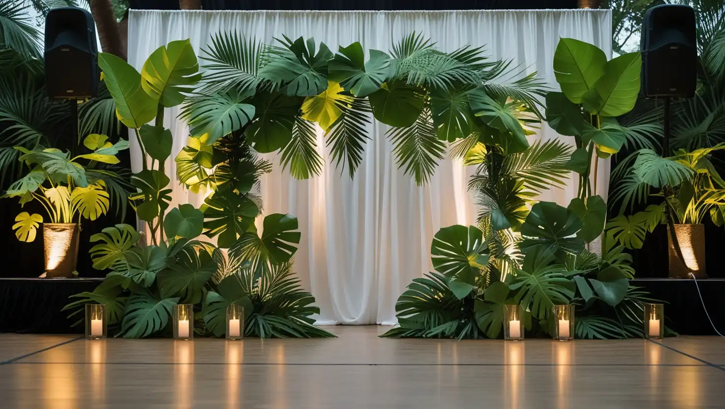 low budget wedding stage decoration