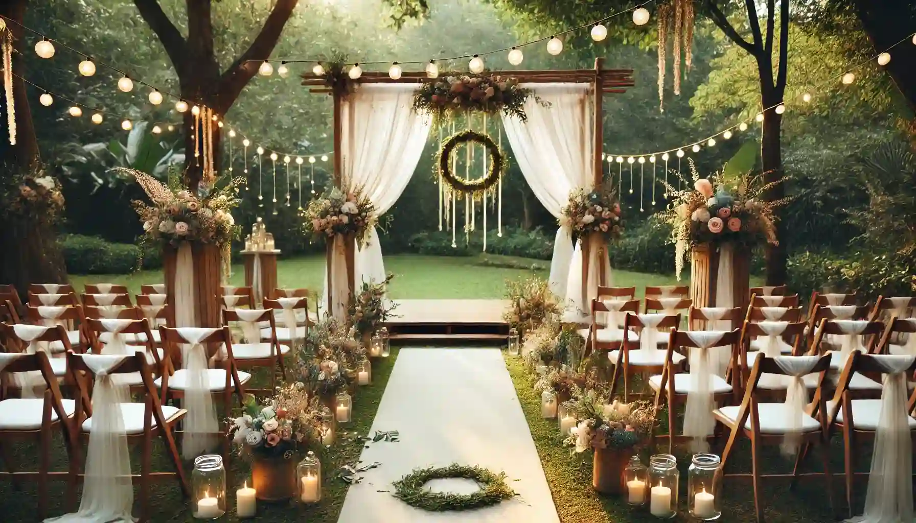 low budget wedding stage decoration