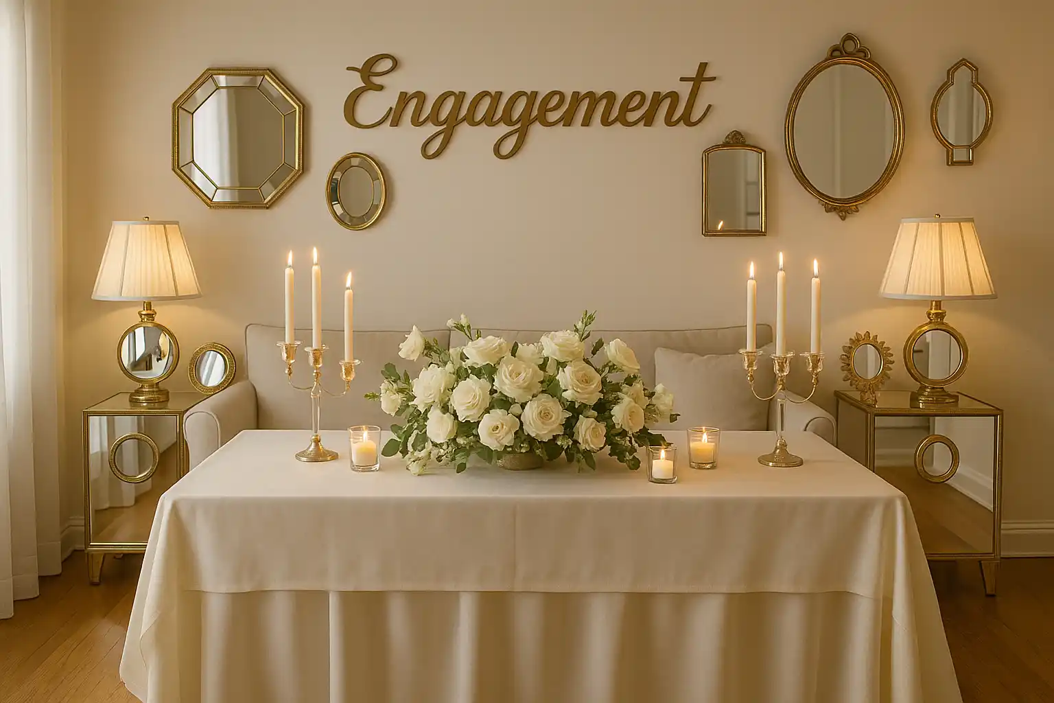 Engagement decoration ideas at home